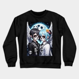 Couple Dia De Los Muertos Crewneck Sweatshirt